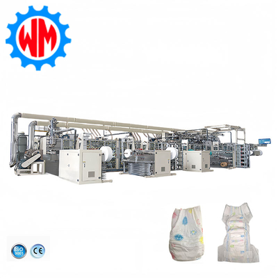 kupować 98% Yield Rate Full Servo Baby Diaper Making Machine 800pcs/min CE ISO Certificate produkcja online