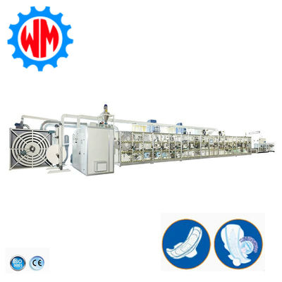 Stabilna maszyna do produkcji podpasek higienicznych z instalacją i szkoleniem za granicą
